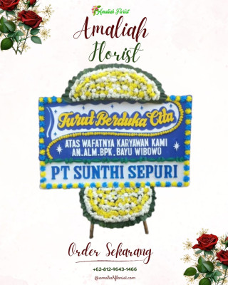 Papan Bunga Duka di Jambesari Darus Sholah